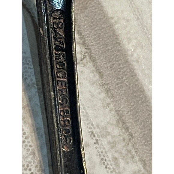 Vintage 1847 Rogers Bros Heritage Silverplate Baby Spoon Deepsilver fork - Picture 7 of 10